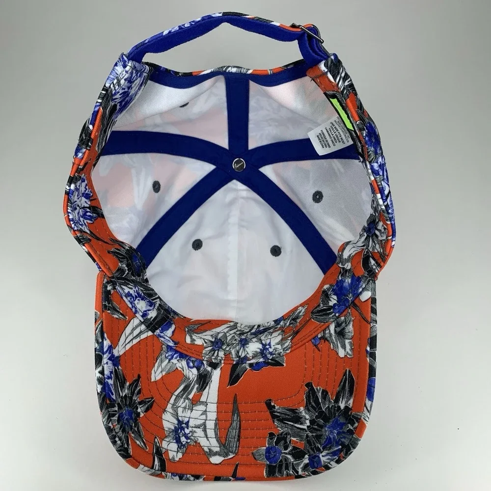 Floral Orange Womens Nike Hat 1Size Heritage86 OSFM Strapback Baseball Cap